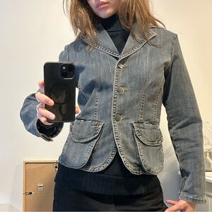 Stylish Denim Blazer Jacket